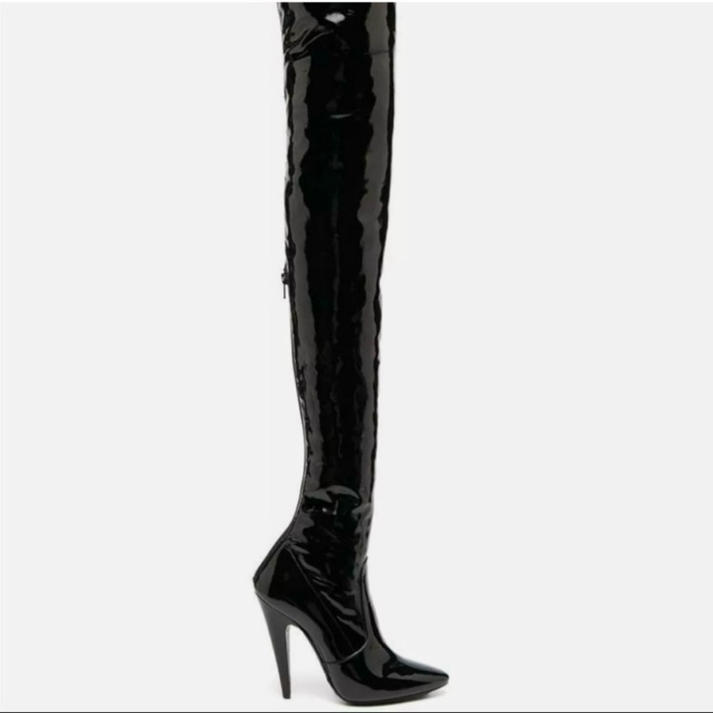 Saint Laurent ‘Aylah’ Over-the-Knee Boots